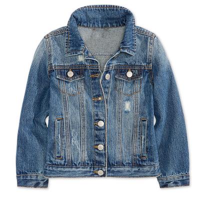 China Solid Color Viable Wholesale Fancy Empty Denim For Kids Jacket Coat for sale