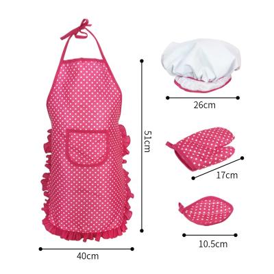 China Veitch's Fairy Tales Drinks/Food Pretend Role Play Costume Kitchen Toy Baking Cooking Accessories Children's Apron Chef Hat For Kid Girl for sale