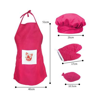 China Veitch's Fairy Tales Drinks/Food Pretend Role Play Costume Kitchen Toy Baking Cooking Accessories Children's Apron Chef Hat For Kid Girl for sale