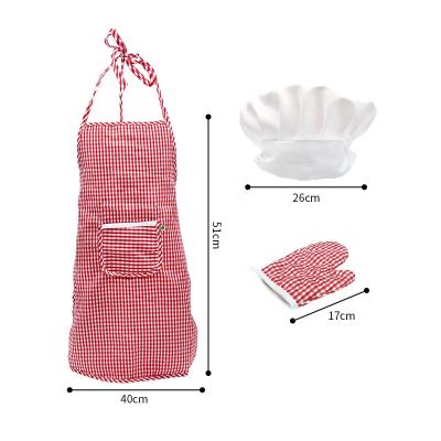 China Veitch's Fairy Tales Drinks/Food Pretend Role Play Costume Kitchen Toy Baking Cooking Accessories Children's Apron Chef Hat For Kid Girl for sale