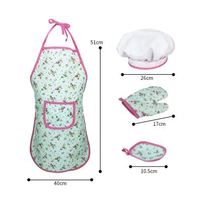 China Veitch's Fairy Tales Drinks/Food Pretend Role Play Costume Kitchen Toy Baking Cooking Accessories Children's Apron Chef Hat For Kid Girl for sale