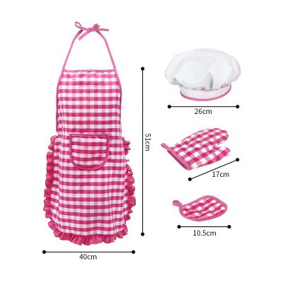 China Veitch's Fairy Tales Drinks/Food Pretend Role Play Costume Kitchen Toy Baking Cooking Accessories Children's Apron Chef Hat For Kid Girl for sale