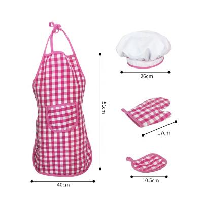 China Veitch's Fairy Tales Drinks/Food Pretend Role Play Costume Kitchen Toy Baking Cooking Accessories Children's Apron Chef Hat For Kid Girl for sale