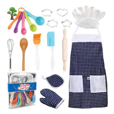 China Weiqitonghua Kids Apron Kids Pretend Cooking Tools Apron LOS Ninos De Juguetes Para Play Food Kitchen Set Toy For Girl for sale