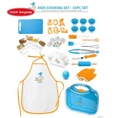 China Play Food Veitch Fairy Tales Kids Pretend Play Cooking Toy Stainless Steel Cookware Kid's Kitchen Baking Toy Set for sale