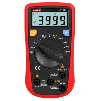 China Handheld UNIT UT136B Range Digital Multimeter Automatic Input Impedance Voltage Measurement Smart Multimeter UT136B for sale