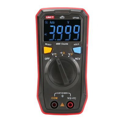 China UT123 Household Multimeter NCV Double Unit On/Off Isolated Beep Unit Multimeter UT123 for sale