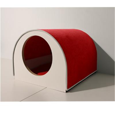 China Breathable Four Seasons Comfort Warm Pet Accessories Cardboard Animal Partially Enclosed Cat Bed, Hot Seller Cat Nest Toy Bed With Tunnel for sale