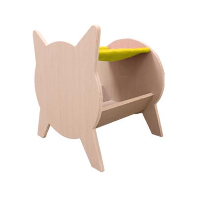 China Sustainable Pet Supplies High Quality Eco-friendly Cat Furniture , Creative Cat Head Wooden Cat House Factory Price for sale