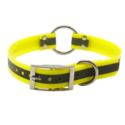 China Hot Selling Amazon Pet Collars Center O-Ring TPU Reflective Dog Collar New Arrival Reflective For Small Medium Large Dogs for sale