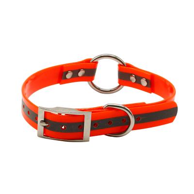 China Hot Selling Amazon Dog Products O-ring TPU Reflective Center Reflective Dog Collar For Small Medium Large Dogs for sale