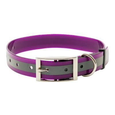 China New Arrival Amazon Hot Selling Waterproof Reflective TPU Coated Dog Collars For Small Medium Large Dogs for sale