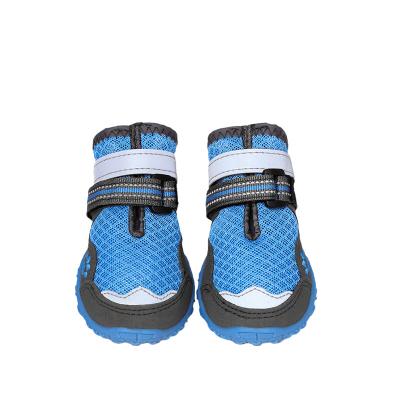 China Wholesale Custom Reflective Breathable Booties Stocked Dog Shoes For Small Medium Large Dog for sale