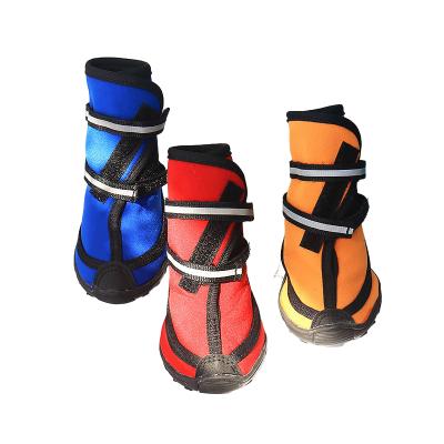 China High Stocked Knee Long Legged Dog Trail Sport Rain Dog Shoes, Anti-Slip Cold Weather Winter Dog Boots Outdoor Booties for sale