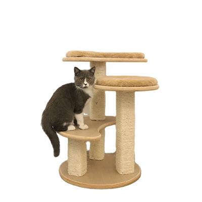 China Wholesale Sustainable Luxury Modern Pet Cat Tree Cute Eco Cat Scratch Cat Scratch Tree Climbing Tree Tower for sale