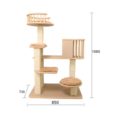 China Hot 2022 new style viable sale cat furniture modern pet products for cat tree tower house wholesale for sale