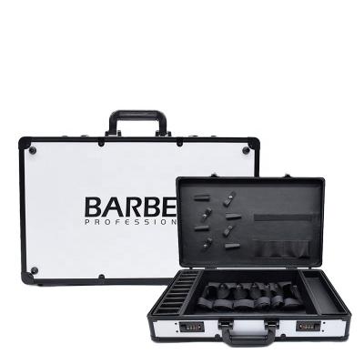 China 2022 New Barber Shop Barber Tool Box Hairdressing Comb Clip Box Retro Comfortable Storage Bag for sale