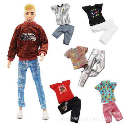 China Mini Toy 6 points 30cm male doll ken clothes ken casual sports fashion men bag with a variety of doll accessories for sale