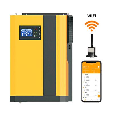 China 3.5Kw 5.5KW Off Grid Solar Hybrid Inverter In Wifi Monitor 100A Mppt Solar Charge Controller Without Battery Solar Inverter 100x300x440mm for sale