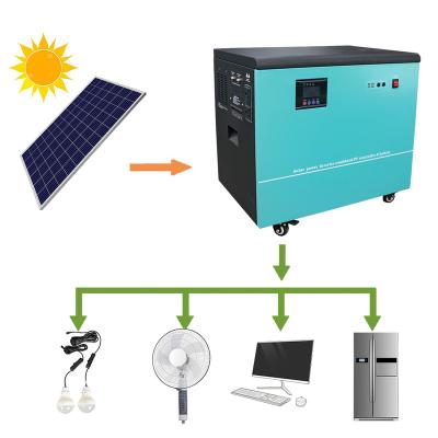 China Home Solar Power System 5KW 6kw All In One Design Built In Lifepo4 Battery Power Generator for sale