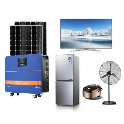 China Low Price 300W 600W 1000W 1200W Home Portable Solar Power Generation Projects Mini Generator All In One Inverter Hybrid Solar Power System for sale