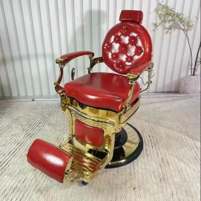 China Modern Barber Chairs Hairdresser Used Men Barber Chairs Hydraulic French Design Salon Barber Shop for sale