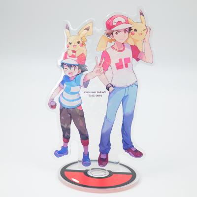 China Promotion Gift Boxin No Moq Customized Acrylic Anime Gold Stand Character Japan Acrylic Single or Double Sides Standee for sale