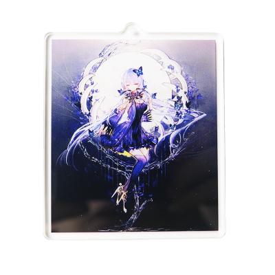 China Plastic Custom Made Logo Anime Acrylic Key Chain Factory Make Your Design Charm for sale