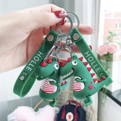 China Souvenir Gifts Promotion Cute BOXIN INS Style Dinosaur Charm Car Pendants Bag Animal Accessories Keychain Key Chain For Girls Gift for sale