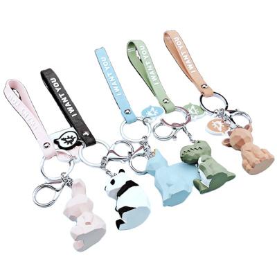 China 2020 New Style BOXIN 2020 New Style Resin Fox Couple Key Chain Pendant 3d Key Chain Cute Animal Cute Bear Promotion Keychain Resin Fox Couple Pendant for sale