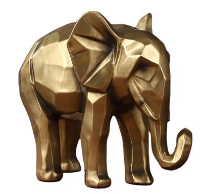 China Europe resin animal ornaments modern gold elephant home decoration for home decor for sale