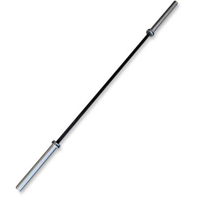 China Universal Weightlifting Barbell with Black Needle Bearings Zinc Barbell Bar for sale