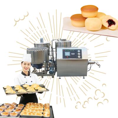 China High Efficiency Easy Operation 100kg/h Sponge Cake Making Machine Automatic Hurricane Angel Heavy Cake Production Line Forming Depositing Line for sale