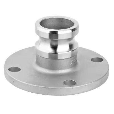 China Industrial Cast Male Connect Quick Couplings F Type To Stainless Steel Flange SJ-PCS for sale