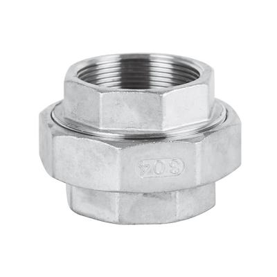 China Pipe lines connect China threaded ss304 ss316 stainless steel pipe fitting union for sale