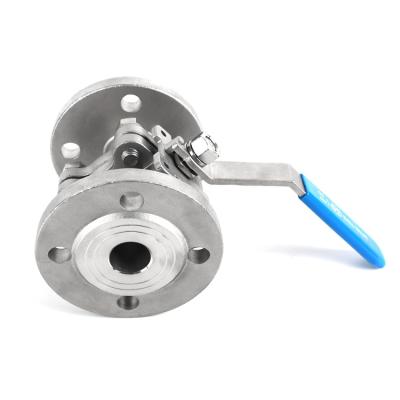 China General stainless steel flanged ball valve dn100 DIN standard ANSI JIS manual handle with lock and deck for sale