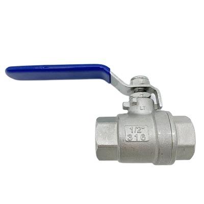 China General China Supplier DN25 Two Pieces Of Stainless Steel Ball Valve For Water Gas for sale