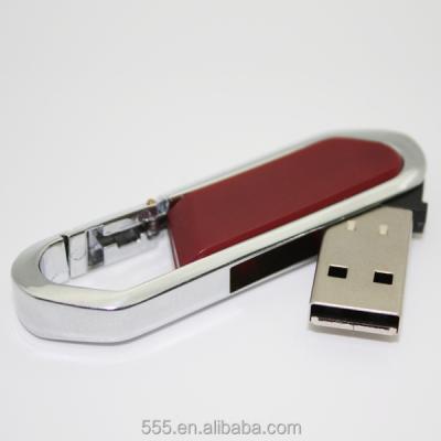 China Very Popular Rectangle Button 128GB Climbing Carabiner Form Metal USB 3.0 Flash Drive for sale