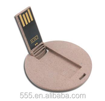 China Lanyard Recycled Cardboard USB Flash Drive , Business Card USB Flash Drive for sale