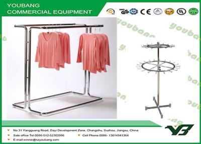 China Durable commercial grade adjustable garment rack double sides cloth shelf for shop for sale