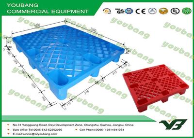 China Custom Blue or Red color Recycle 4 Way stackable plastic pallets for 2 T for sale