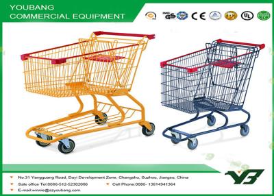 China Unfolding 160L american shopping carts With baby seat /steel shopping trolley for sale