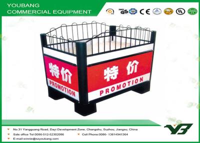 China Customized Supermarket Accessories Promotion Tables  Chrome Coated for sale