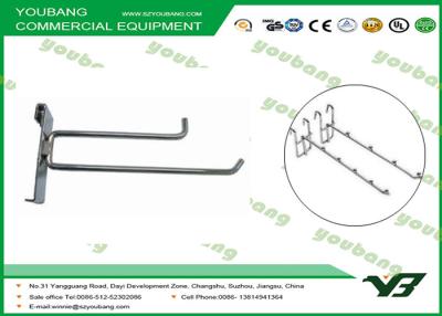 China Chromieren Sie fertigen Slatwall-Haken, verzinkte Draht-Regal-Haken für Haus, Hotel zu verkaufen