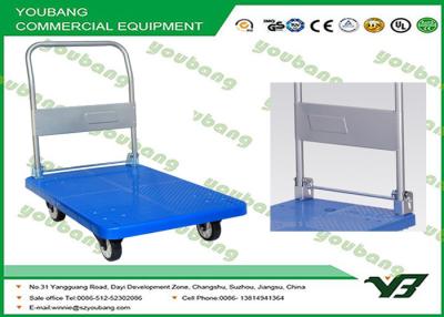 China Customized Grocery Shop hand truck steel platform trolley for moving heavy items for sale