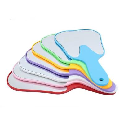 China Economic Dental Cosmetic UDT Glass Mirror Jewelry Mirror Gift Teeth Form Mouth Mirror Accessories for sale