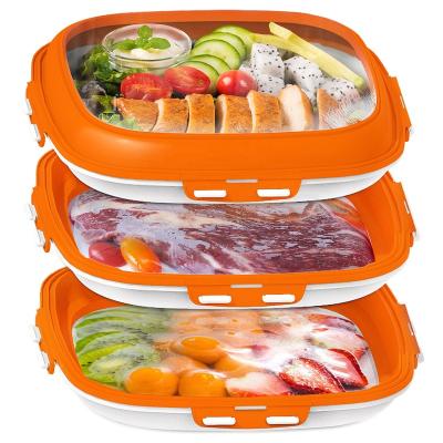 China With Lid With Lid pp Freshfood Plastic Stackable Container Seal Storage Food Storage Creative Smart Tray for sale