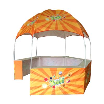 China FEAMONT Trade Show CUSTOM MADE Outdoor Hexagon Foldable Kiosk Dome Tent For Sale for sale