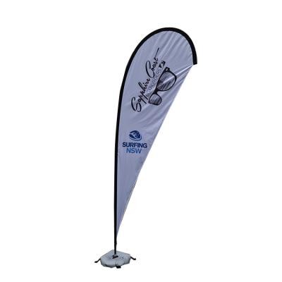 China Non-profit Organizations Teardrop Surprise Attack Banner Outdoor Promotional Advertising Flag for sale