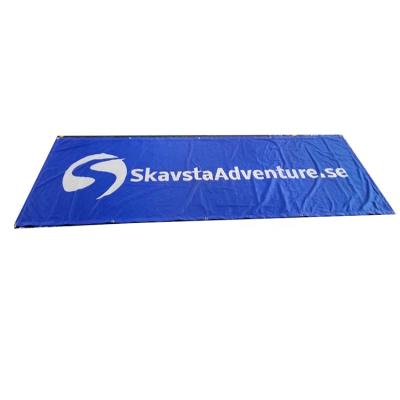 China Polyester Cloth Hanging Flag Custom Full Color Advertising Banner for sale